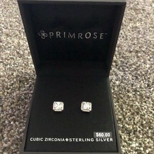 NWT in‎ Box Sterling Silver Cubic Zirconia Earrings
